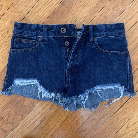 Free People Jean Shorts - Picture 1 of 3